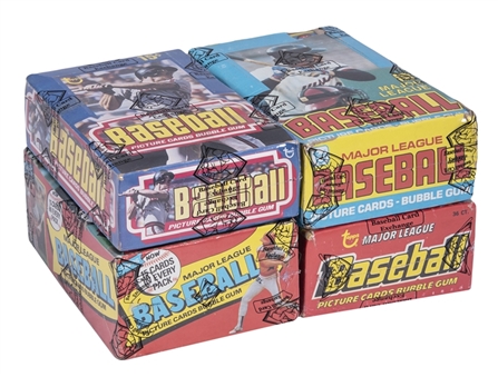 1977-1980 Topps Baseball Unopened Wax Boxes Run (4 Different) – All BBCE Certified